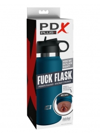 Смуглый мастурбатор-вагина в синей колбе F*ck Flask - Pipedream - в Находке купить с доставкой
