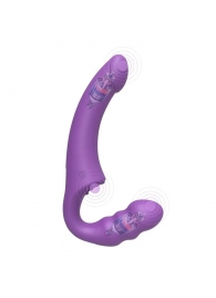 Фиолетовый безремневой страпон Straples Strap-On Dildo - Erokay - купить с доставкой в Находке