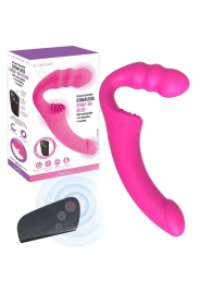 Розовый безремневой страпон Straples Strap-On Dildo - Erokay - купить с доставкой в Находке
