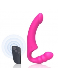 Розовый безремневой страпон Straples Strap-On Dildo - Erokay - купить с доставкой в Находке