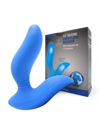 Синий вибромассажер простаты 3,5’’ Curve P-spot Massager - 12 см. - Erokay - в Находке купить с доставкой