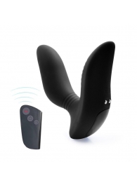 Черный вибромассажер простаты 3,5’’ Remote Control Curve P-spot Massager - 12 см. - Erokay - в Находке купить с доставкой