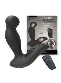 Черный вибромассажер простаты 3,5’’ Remote Control P-spot Massager - 12,5 см. - Erokay - в Находке купить с доставкой