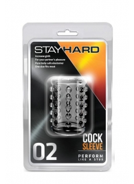 Прозрачная насадка на пенис с шишечками STAY HARD COCK SLEEVE 02 CLEAR - Blush Novelties - в Находке купить с доставкой