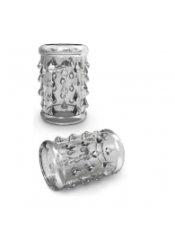 Прозрачная насадка с капельками STAY HARD COCK SLEEVE 05 CLEAR - Blush Novelties - в Находке купить с доставкой