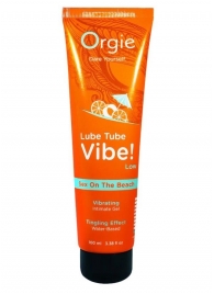Гель с эффектом вибрации Lube Tube Vibe Low Sex On The Beach - 100 мл. - ORGIE - купить с доставкой в Находке