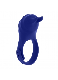 Синее эрекционное виброкольцо с клиторальной подушечкой и пультом ДУ Adjustable Fun Ring - Zero Tolerance - в Находке купить с доставкой