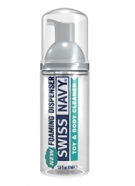 Очищающая пенка для игрушек и тела Toy   Body Cleaner Foamer - 47 мл. - Swiss navy - купить с доставкой в Находке