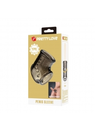 Дымчатая насадка на пенис и мошонку - Baile - в Находке купить с доставкой