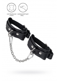 Черные мини-оковы со скруглёнными углами - Pecado - купить с доставкой в Находке