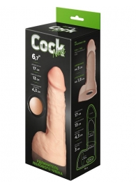 Телесный фаллоудлинитель с мошонкой Cock Next - 17 см. - LOVETOY (А-Полимер) - в Находке купить с доставкой