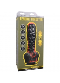 Черно-красная мини-машина на присоске Tendril Thruster - 21,6 см. - Doc Johnson - купить с доставкой в Находке