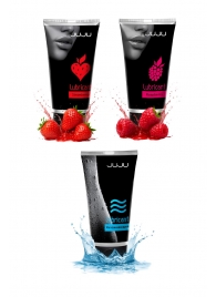 Набор из 3 лубрикантов JUJU (увлажняющий, клубника, малина) - JuJu - купить с доставкой в Находке