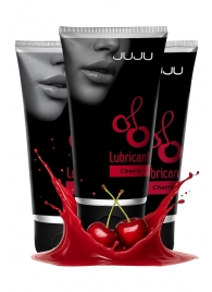 Набор из 3 съедобных лубрикантов JUJU со вкусом вишни - JuJu - купить с доставкой в Находке