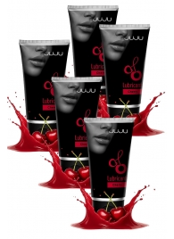 Набор из 5 съедобных лубрикантов JUJU со вкусом вишни - JuJu - купить с доставкой в Находке