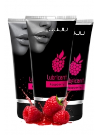 Набор из 3 съедобных лубрикантов JUJU со вкусом малины - JuJu - купить с доставкой в Находке