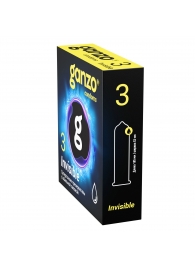 Супертонкие презервативы Ganzo Invisible - 3 шт. - Ganzo - купить с доставкой в Находке