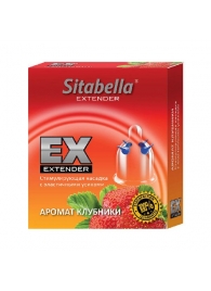 Стимулирующая насадка Sitabella Extender  Клубника - Sitabella - купить с доставкой в Находке