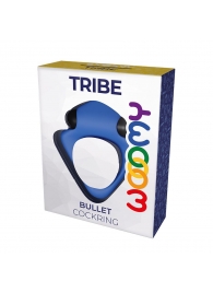 Синее эрекционное кольцо Wooomy Tribeс с вибрацией - Adrien Lastic - в Находке купить с доставкой