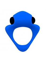 Синее эрекционное кольцо Wooomy Tribeс с вибрацией - Adrien Lastic - в Находке купить с доставкой