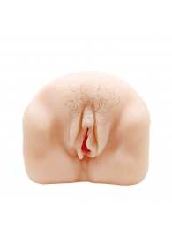 Телесный мастурбатор-вагина с оволосением и вибрацией - Baile - в Находке купить с доставкой