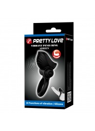 Черное эрекционное кольцо с вибрацией Adrien - Baile - в Находке купить с доставкой