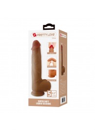 Телесный фаллоимитатор из жидкого силикона Orton - 23,5 см. - Baile