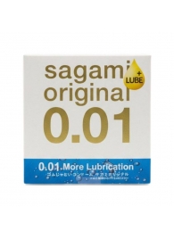 Увлажнённый презерватив Sagami Original 0.01 Extra Lub - 1 шт. - Sagami - купить с доставкой в Находке