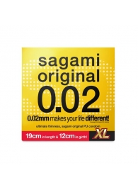 Презерватив увеличенного размера Sagami Original 0.02 XL-size - 1 шт. - Sagami - купить с доставкой в Находке