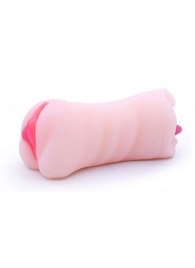 Телесный двусторонний мастурбатор - вагина и ротик - Boys of Toys - в Находке купить с доставкой