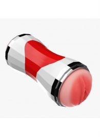 Двусторонний мастурбатор в колбе Power Grip Cup - вагина и ротик - Boys of Toys - в Находке купить с доставкой