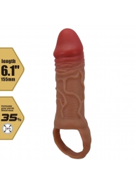 Реалистичная насадка на член Peirre - 15,5 см. - Baile - в Находке купить с доставкой