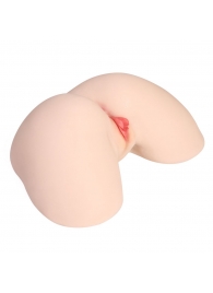 Мастурбатор-полуторс с двойным слоем материала и вибрацией Jenny Onahole Real Hips - KOKOS - в Находке купить с доставкой