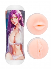 Двусторонний мастурбатор аниме - ротик и вагина - Tokyo Style - в Находке купить с доставкой