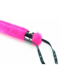 Нежная плеть с розовым мехом BDSM Light - 43 см. - БДСМ Арсенал - купить с доставкой в Находке