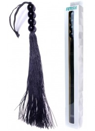 Черная силиконовая плеть - 37 см. - Boys of Toys - купить с доставкой в Находке