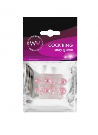 Прозрачная насадка на пенис с цветными шариками - Erowoman-Eroman - в Находке купить с доставкой