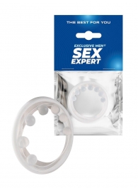 Эрекционное кольцо с мягкой стимулирующей насадкой - Sex Expert - в Находке купить с доставкой