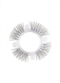 Эластичное кольцо с «ресничками» и 4 шариками - Sextaz - в Находке купить с доставкой