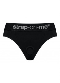 Черные трусики для насадок Heroine Lingerie Harness - size XL - Strap-on-me - купить с доставкой в Находке
