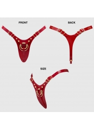 Красный пояс для фиксации насадок Strap-On-Me Leatherette Harness Fabulous - Strap-on-me - купить с доставкой в Находке