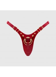 Красный пояс для фиксации насадок Strap-On-Me Leatherette Harness Fabulous - Strap-on-me - купить с доставкой в Находке