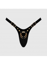 Черный пояс для фиксации насадок Strap-On-Me Leatherette Harness Fabulous - Strap-on-me - купить с доставкой в Находке