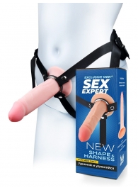 Мужской полый страпон на регулируемых ремнях - 18,5 см. - Sex Expert - купить с доставкой в Находке