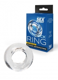 Прозрачное эрекционное кольцо-бублик - Sex Expert - в Находке купить с доставкой