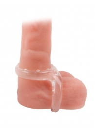 Прозрачное двойное эрекционное кольцо - Sex Expert - в Находке купить с доставкой