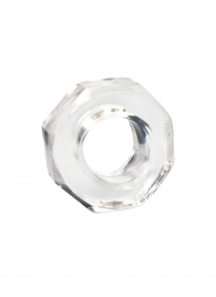 Прозрачное эрекционное кольцо в форме гайки - Sex Expert - в Находке купить с доставкой