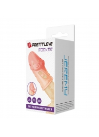 Телесная насадка на пенис Booker - 8 см. - Baile - в Находке купить с доставкой