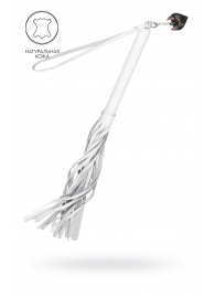 Белая кожаная плеть - 50 см. - Pecado - купить с доставкой в Находке