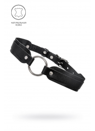 Черный кожаный чокер-ошейник со скруглёнными углами - Pecado - купить с доставкой в Находке